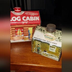 2 vintage maple syrup tins very collectable very good condition smoke free home